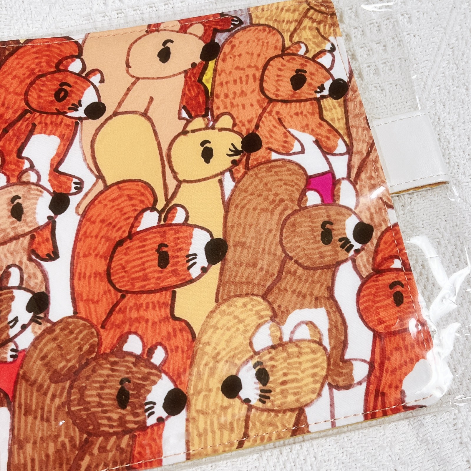 Hobonichi Techo A6 Cover 100%ORANGE Risu ga Zorozoro Squirrel Design Japan
