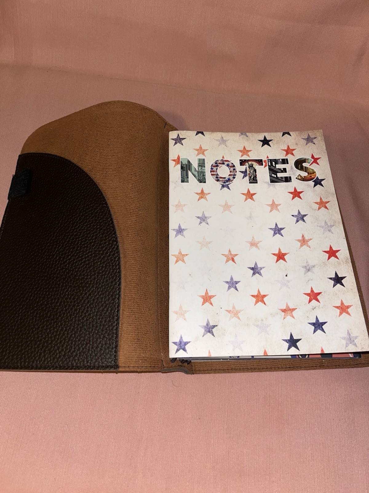 Jane’s Agenda Planner Journal with Brown leather pebble cover with 4 inserts