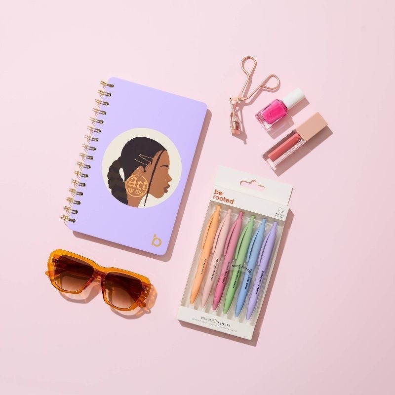 NEW Be Rooted 240pg Ruled Journal 5.5″x8.5″ Act Up Sis Lined Paper Hard Cover