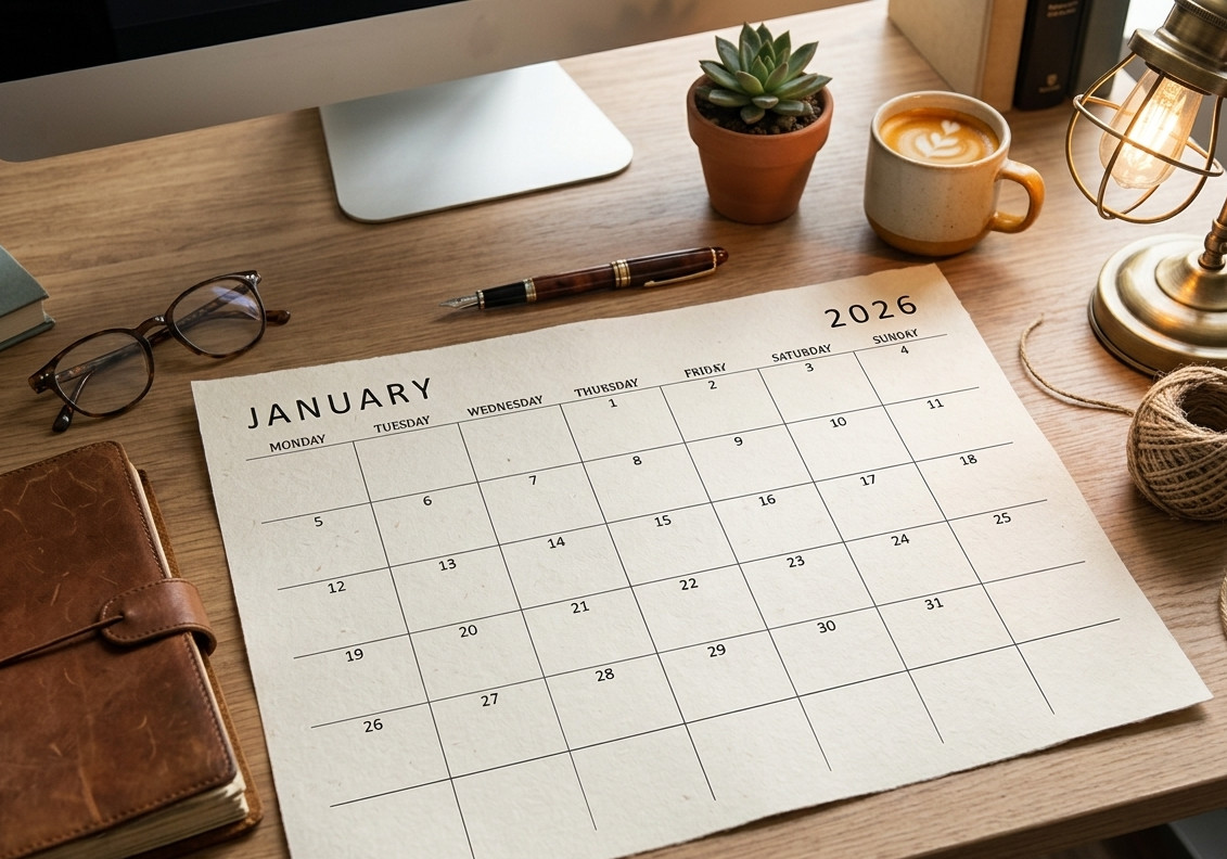 3.99 *ON SALE* 2026 Calendar Printable Landscape,Monthly Planner DOWNLOAD PDF v6