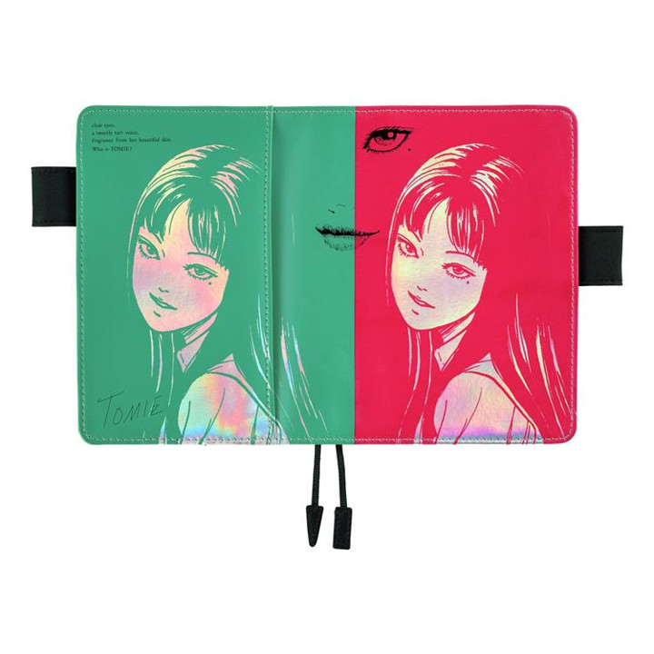 HOBONICHI TECHO 2026 Tomie by Junji Ito Smirk A6 Original Cover Pencil Board