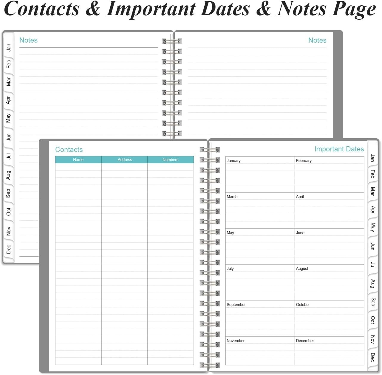 2026 Planner with Hourly Scheduling & Inner Pocket for Effortless Organization