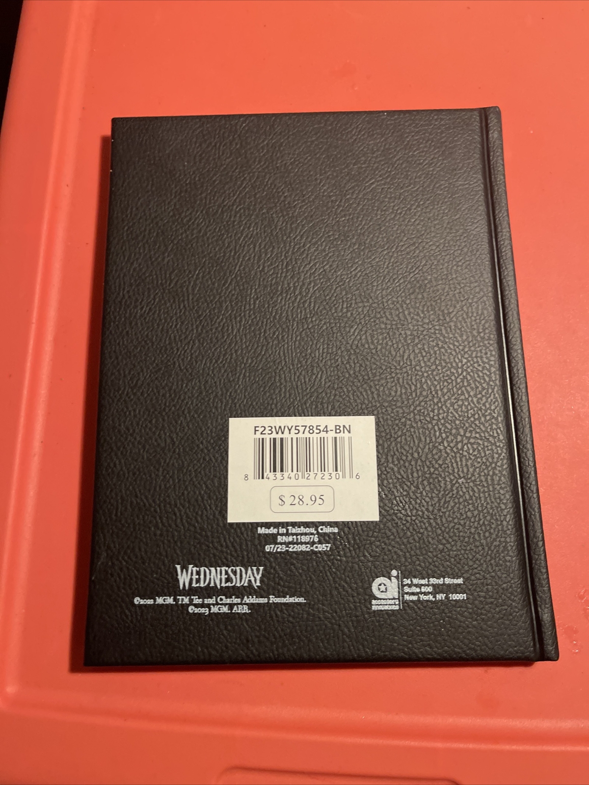 Wednesday – This is My Writing Time 2022 Diary Notebook Silhouette Typewriter