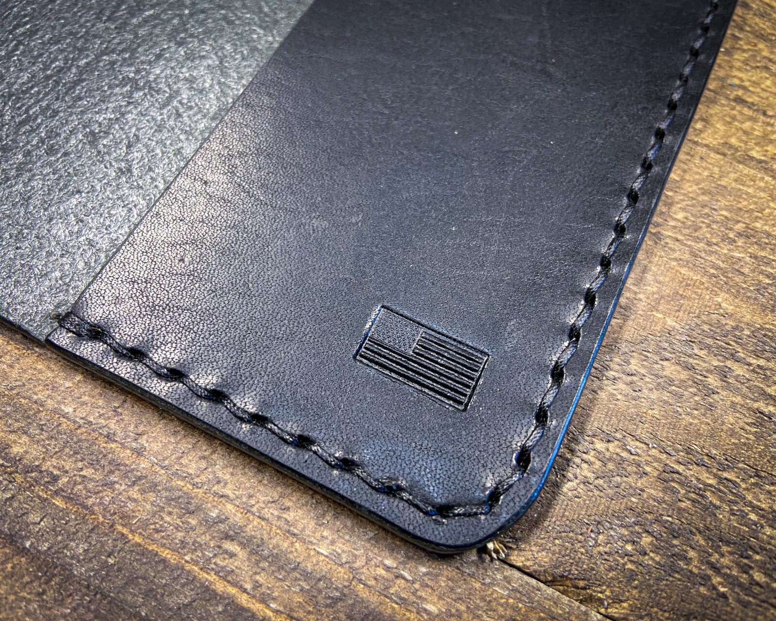 Pocket Notebook Black Leather Refillable cover with Mini Composition Book USA