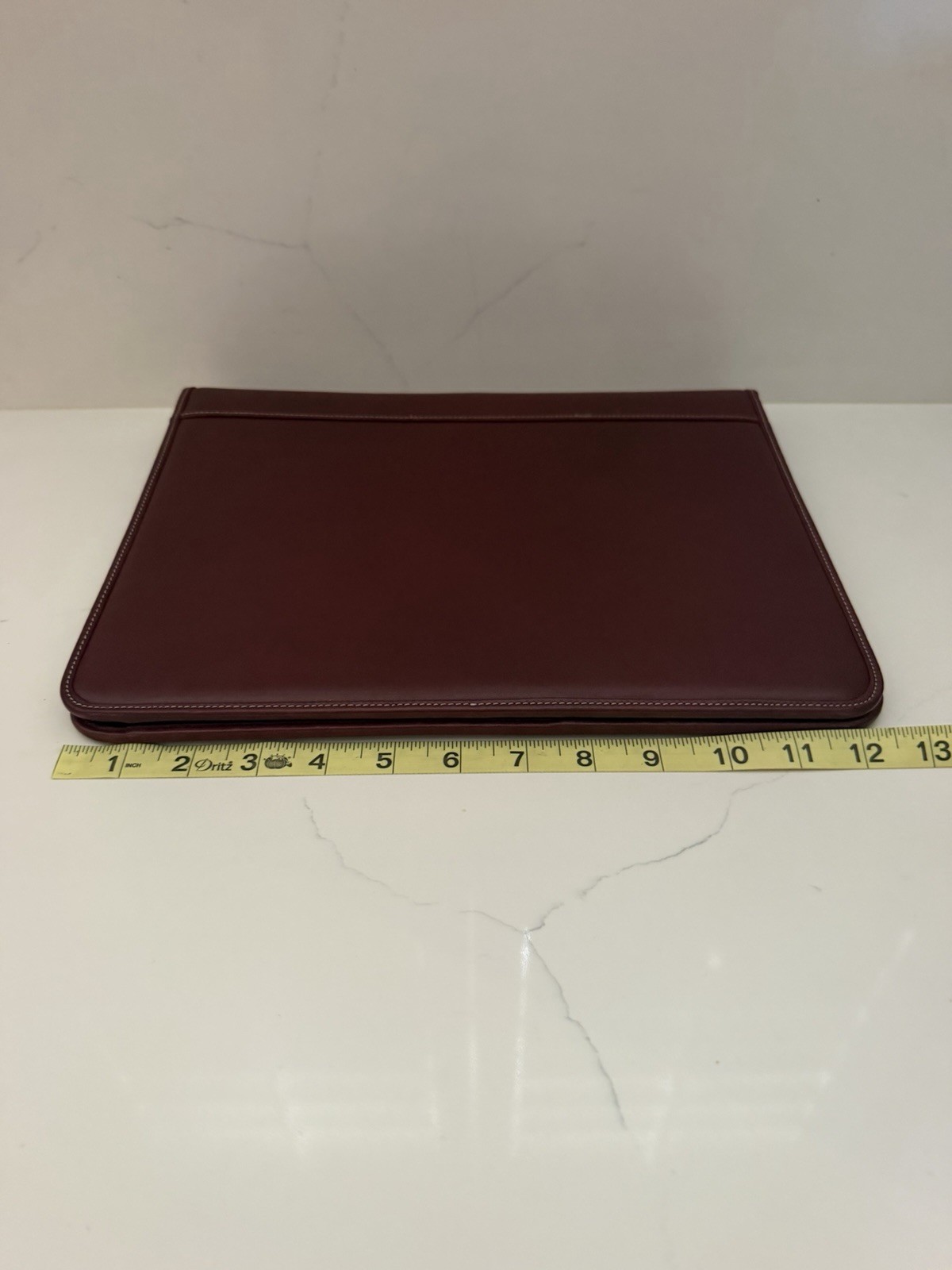 Vintage Coach Burgundy Leather Bi-fold Portfolio Notebook Organizer 12.5″ x 10″