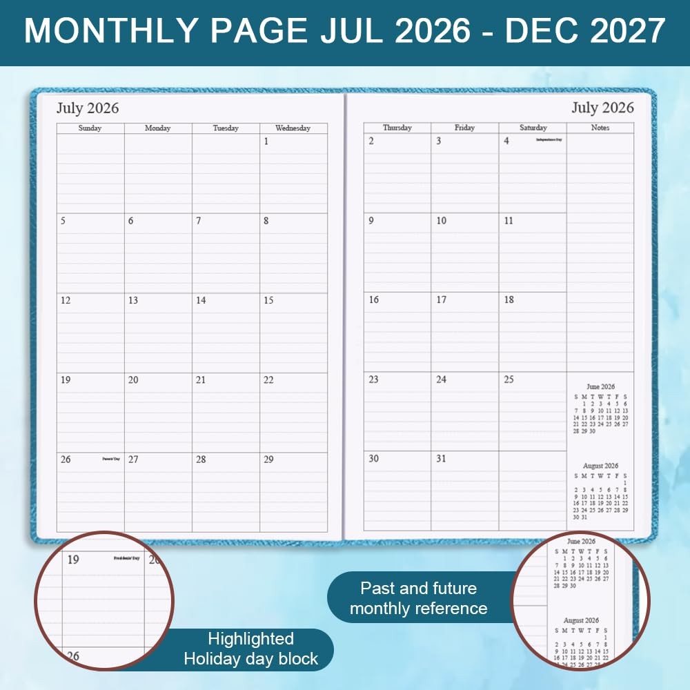 Nokingo 2026-2027 Planner – Weekly Monthly Planner Runs From July 2026 To Dec