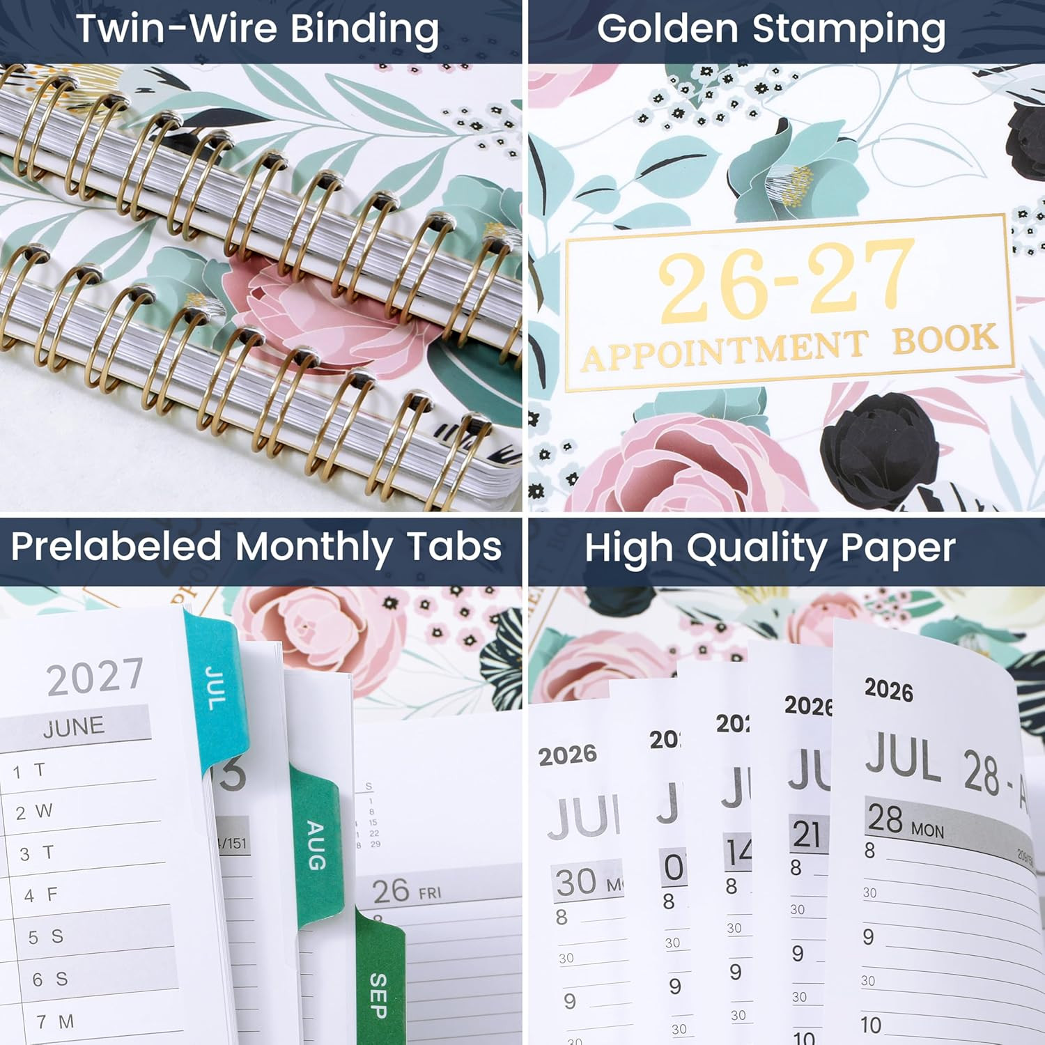 Appointment Book 2026-2027 – Daily Planner 2026-2027, Jul. 2026 – Jun. 2027, Wee