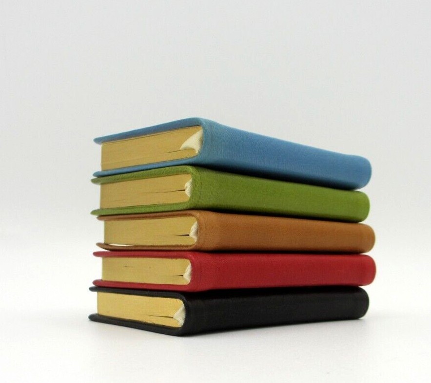 BIRTHDAYS Mini Datebook Notebook Leather Bound Soft Cover Perpetual Calendar