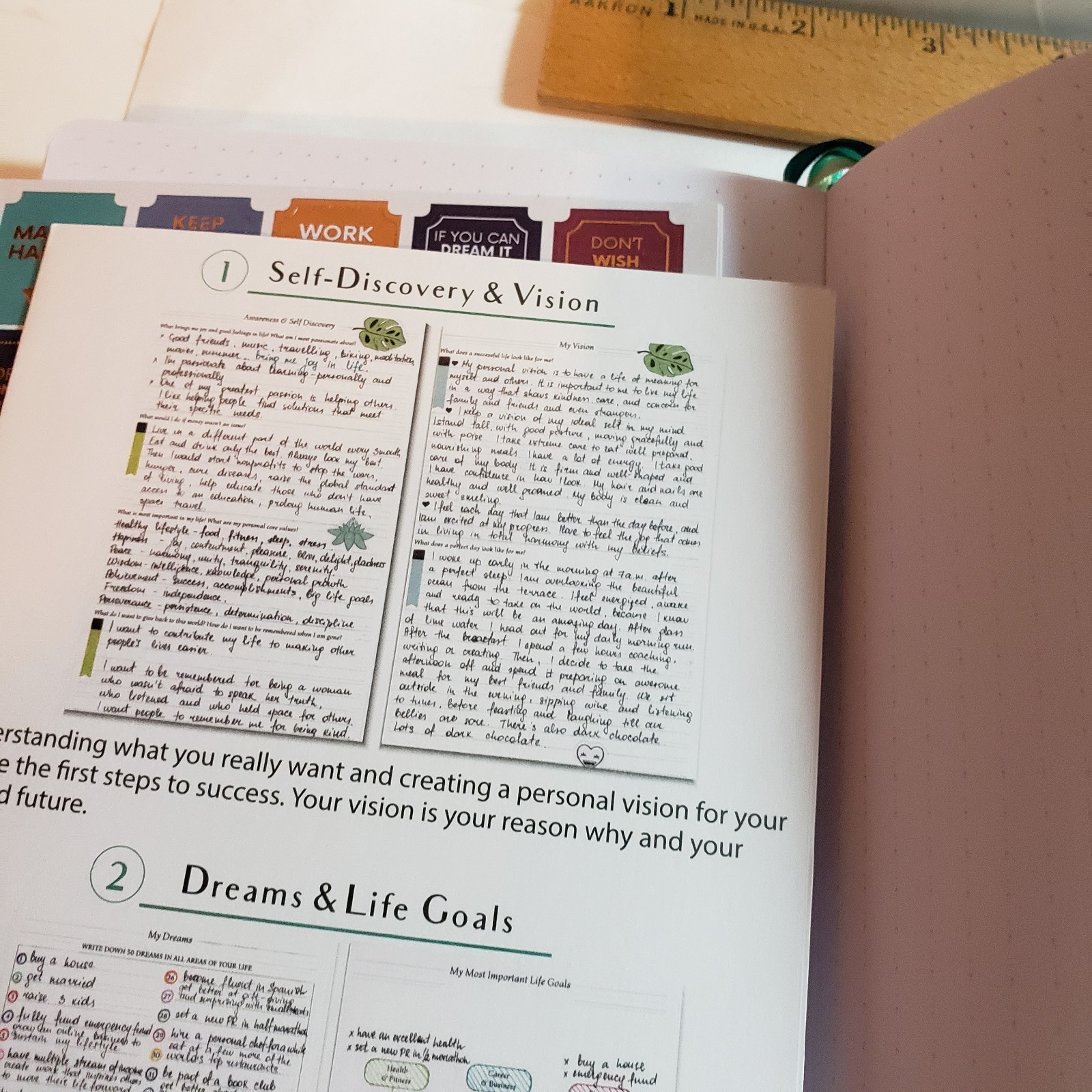 Legend Planner Weekly Monthly Notebook Journal Stickers Goals Teal Aquamarine