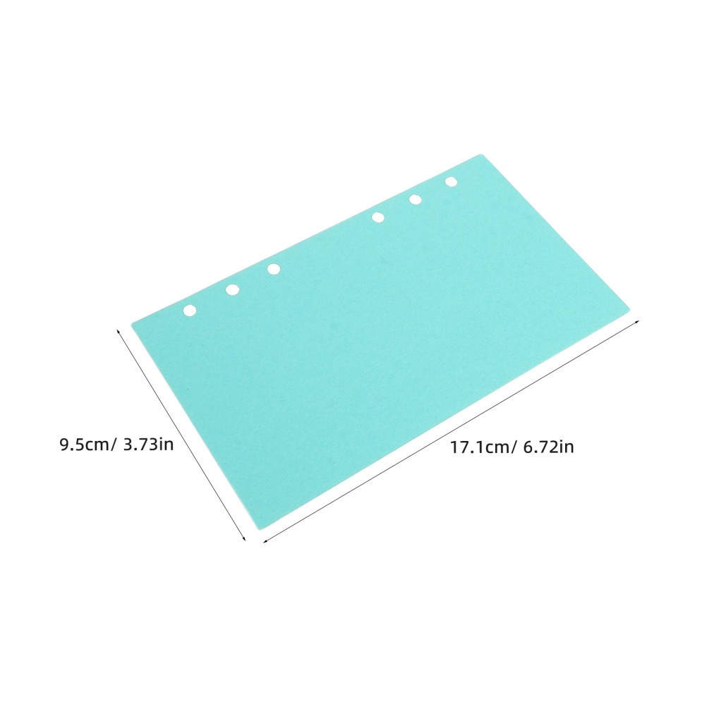 40 Sheets Colored Writing Paper A6 Planner Inserts Binder Refills