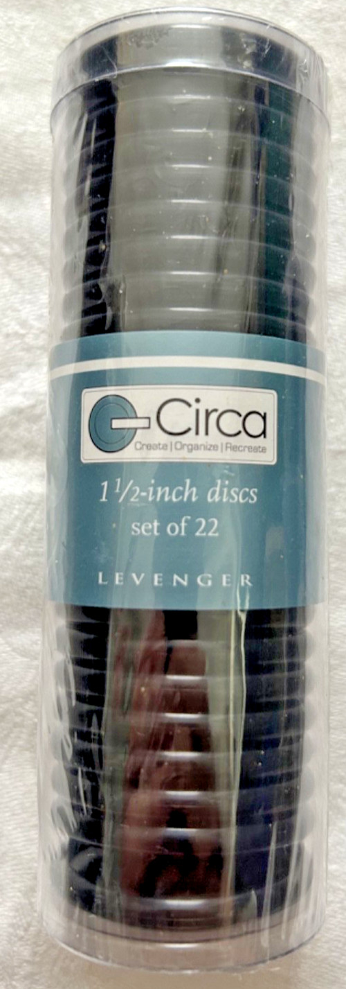 LEVENGER Circa Custom Journal System 1 1/2 Inch Black Discs 22 Count SEALED NEW