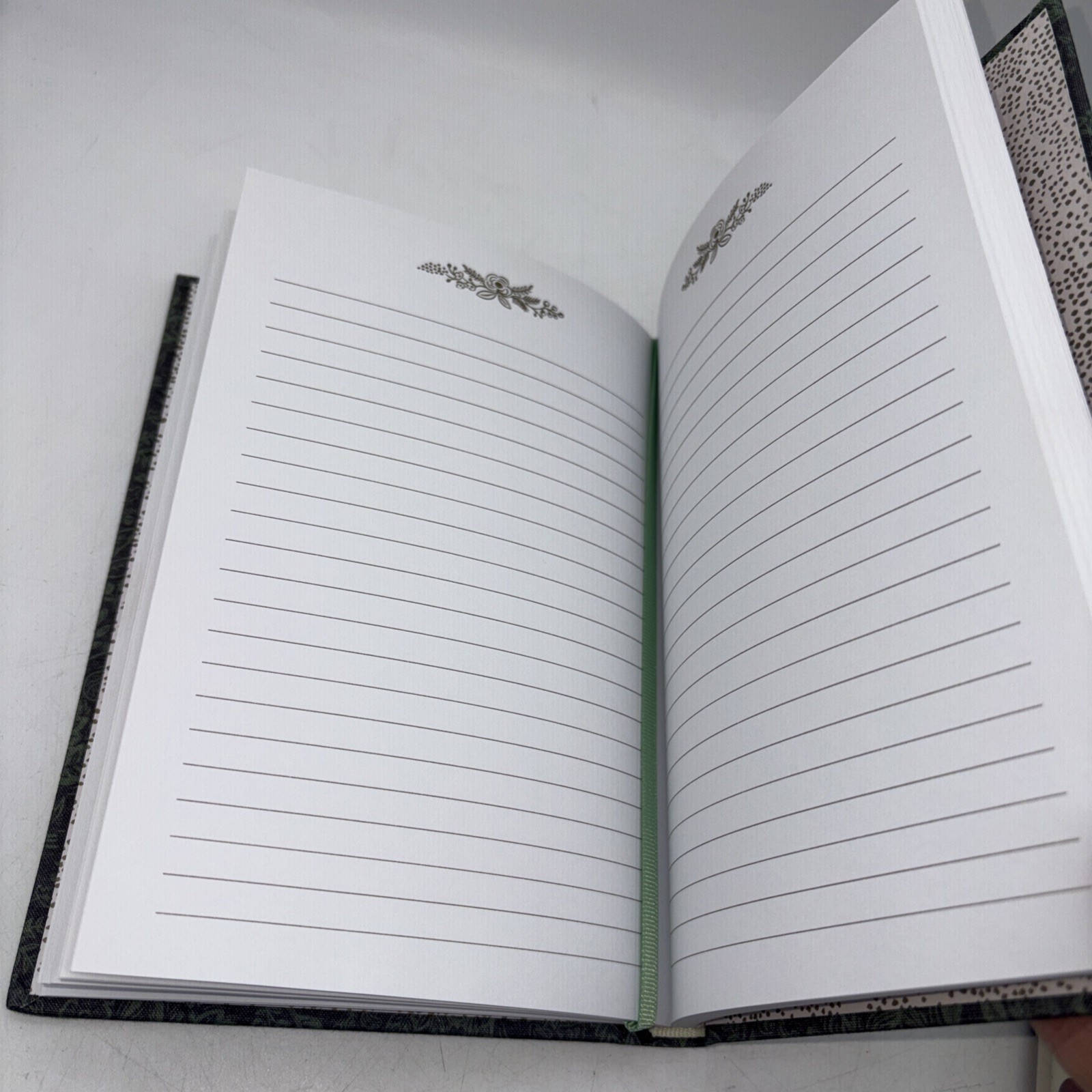 Rifle Paper Co Garden Rabbit Green Fabric Journal 144 Ruled Pages Hardcover New