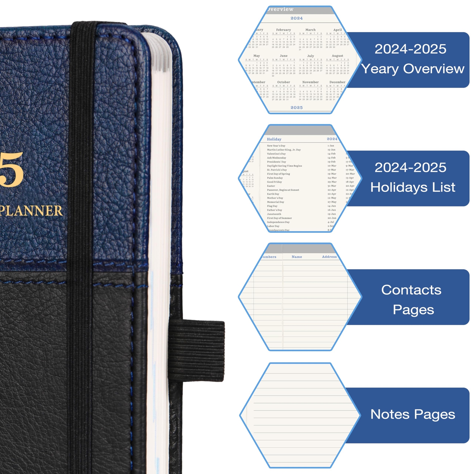2024-2025 Pocket Planner – Pocket Calendar 2024-2025 Weekly Monthly Planner f…