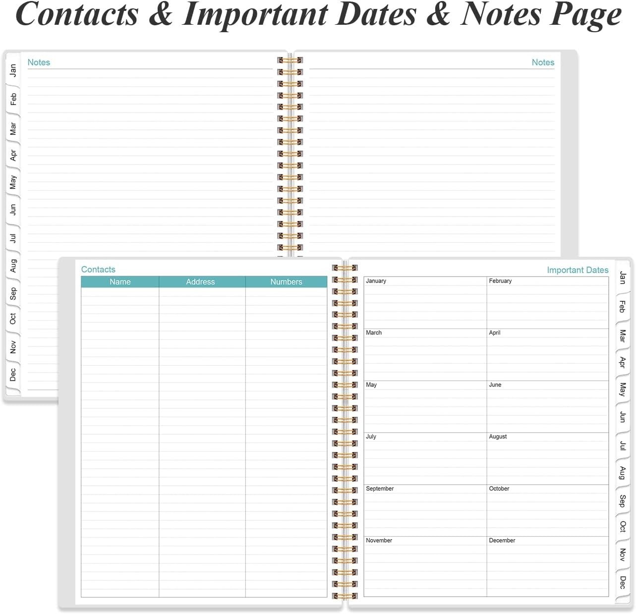 Stylish 2026-2027 Planner – 18 of Planning with Durable Twin-Wire Binding