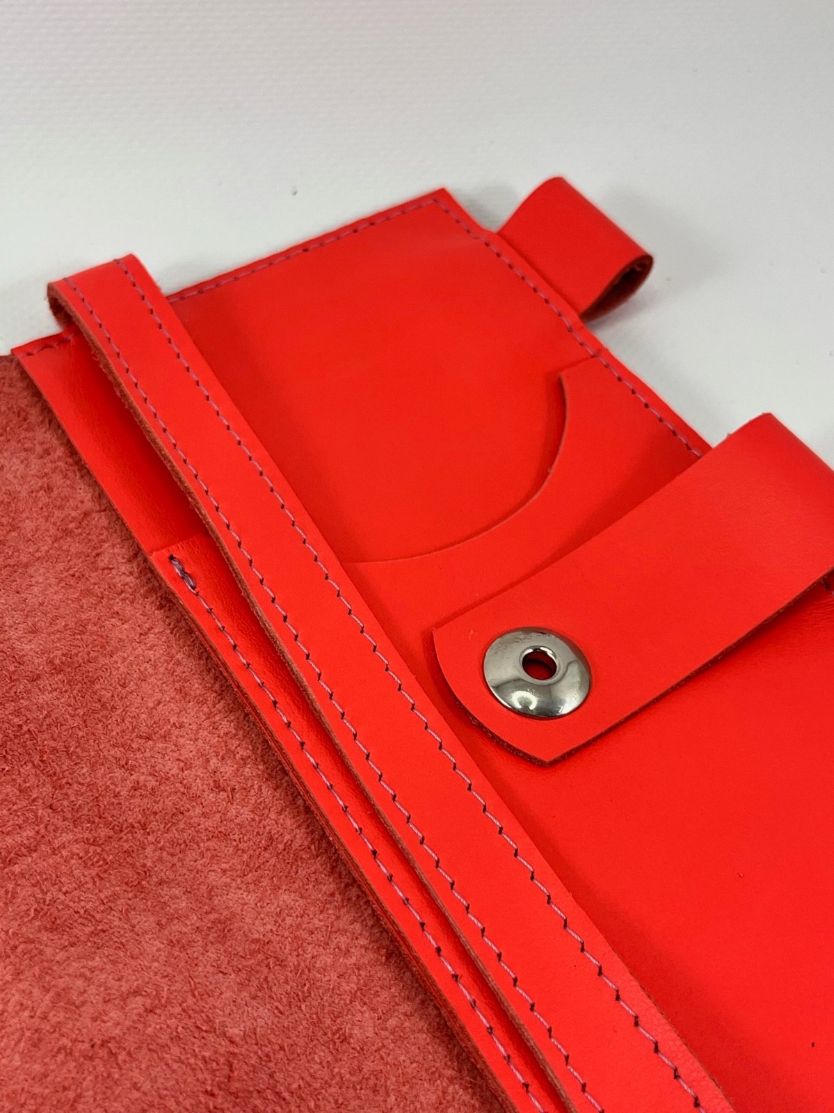 Green Leather cover A5 notebook. Just leather cover A5 for notebook with binder.