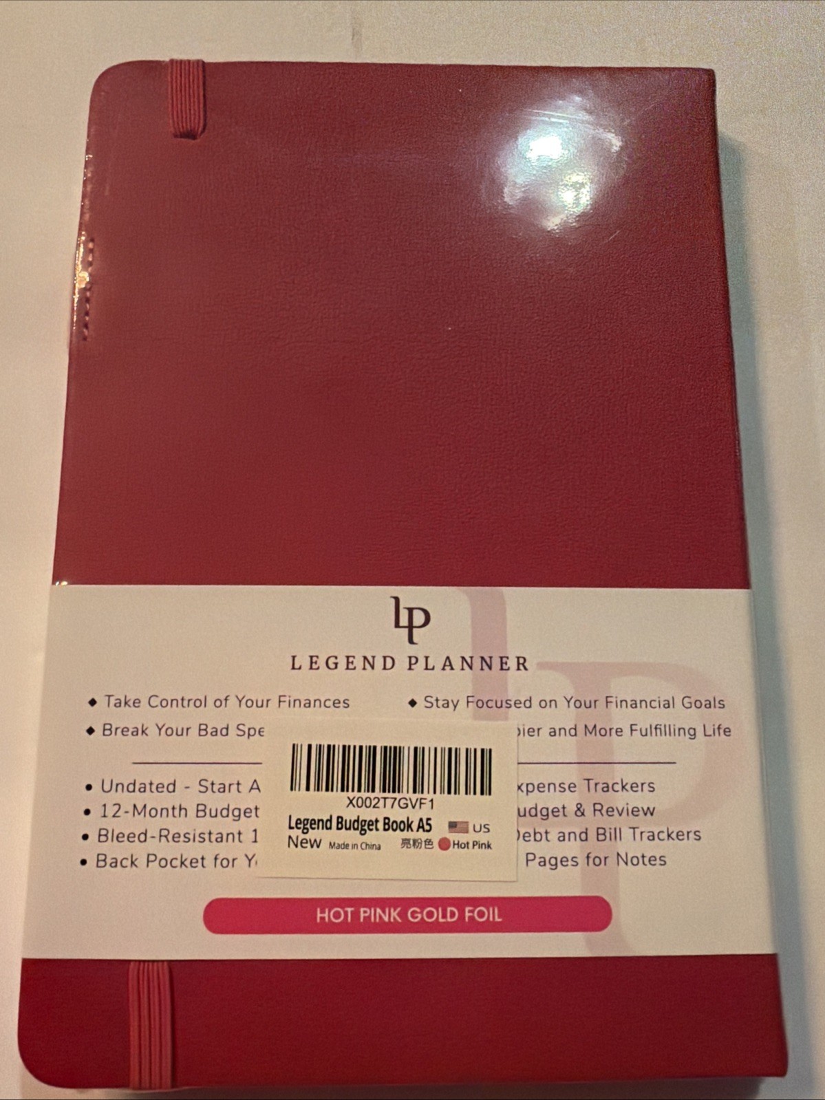 Legend Planner – 1 Year/Weekly/Monthly Planner/Undated Hot Pink Legendary Life