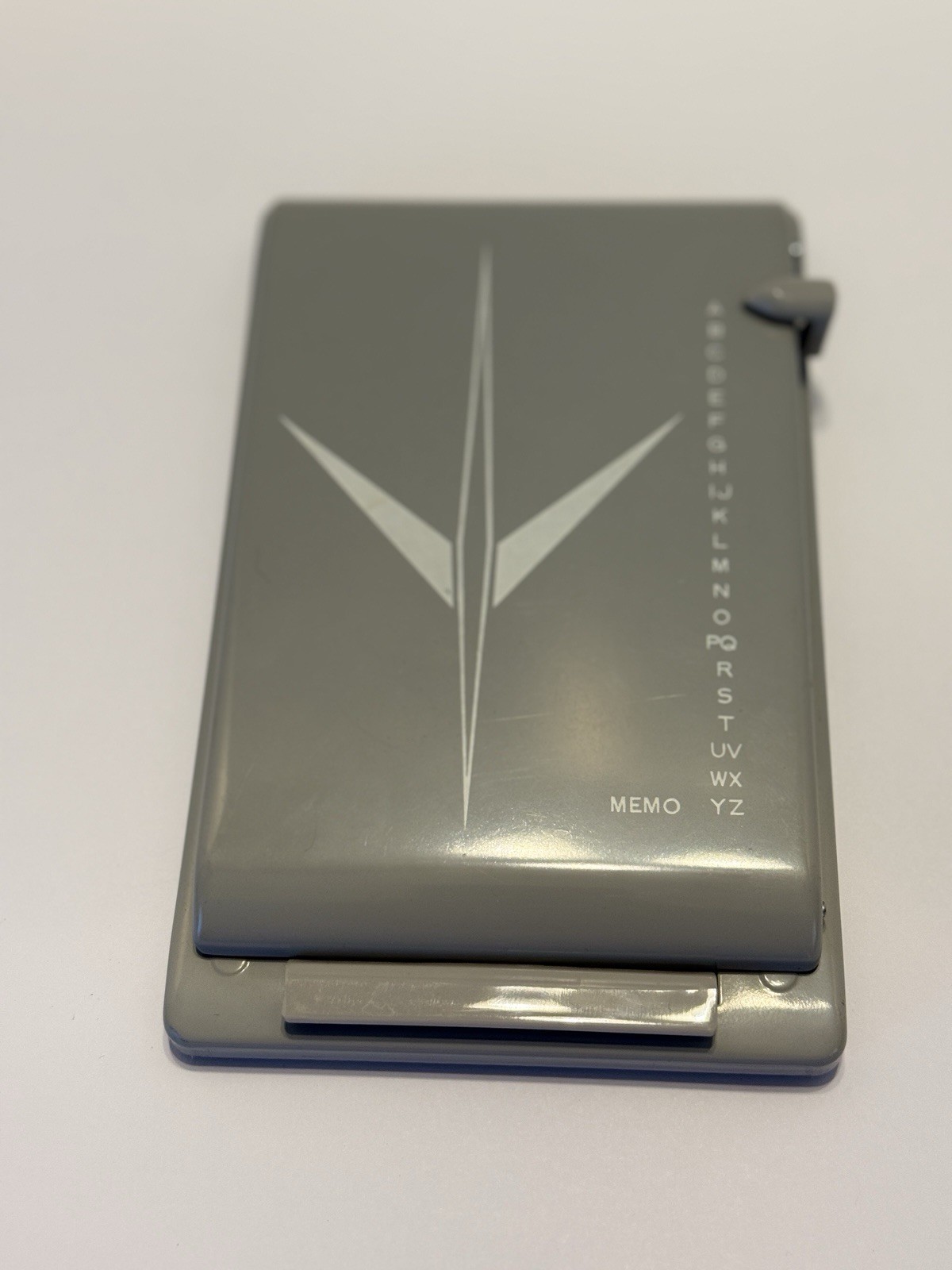 Bates List Finder Director Model Grey Metal Desktop Telephone & Address Book VTG