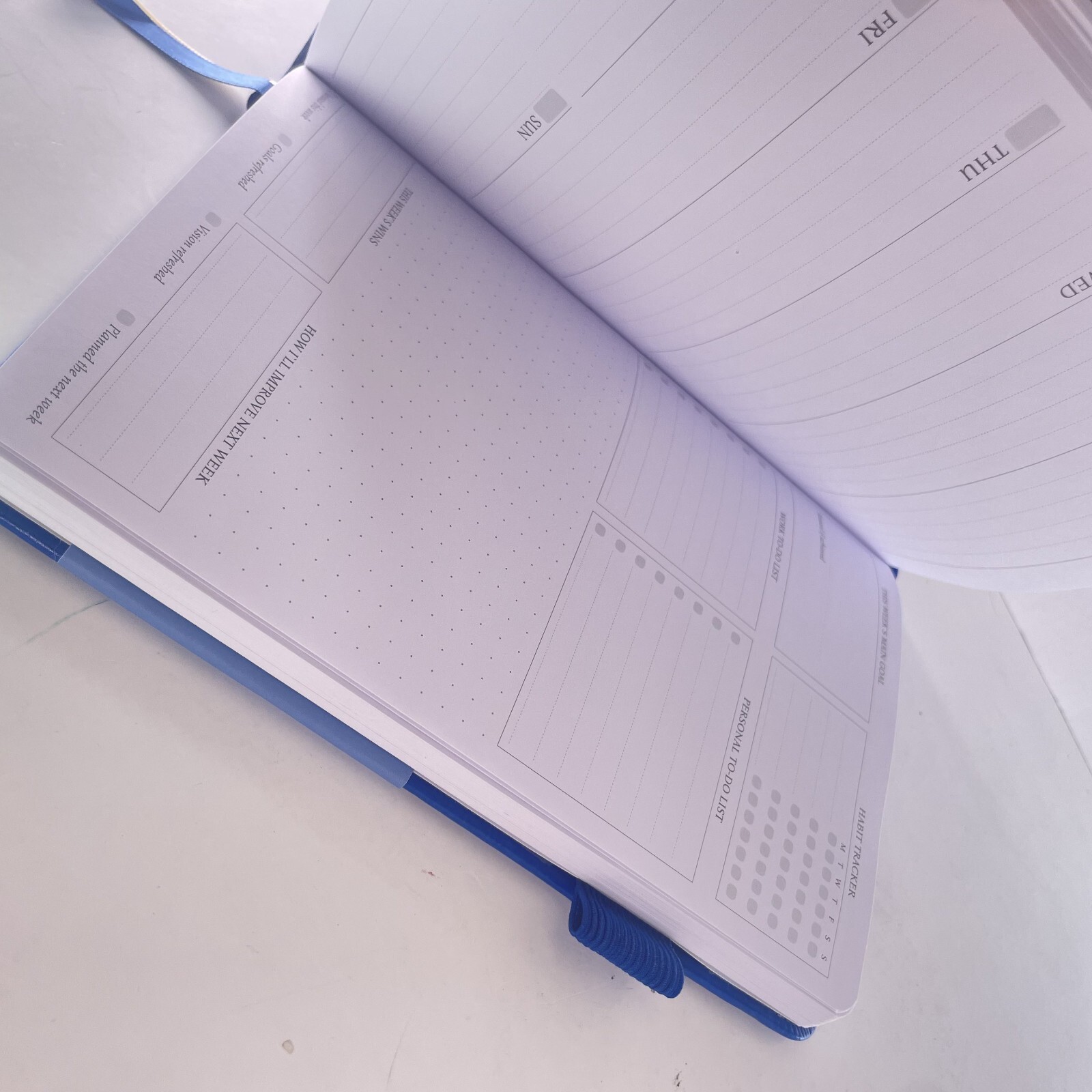 Legend Planner – 1 Year/Weekly/Monthly Life Planner/Undated – Hardcover – BLUE