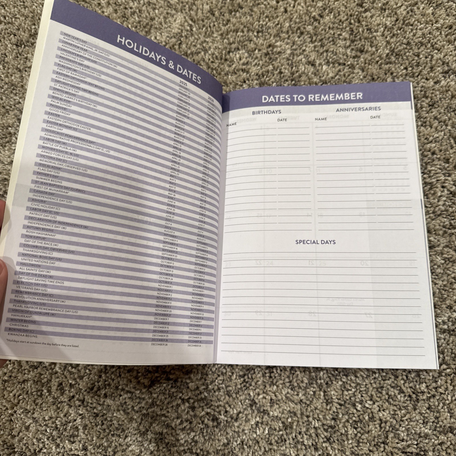 2025 Bright Stripes Planner And Agenda 32 Pages 6.75” X 9.5” Inches Paperboard