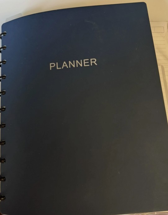 Tul Discbound Notebook Planner Letter Size Blue Plastic Cover and accessories