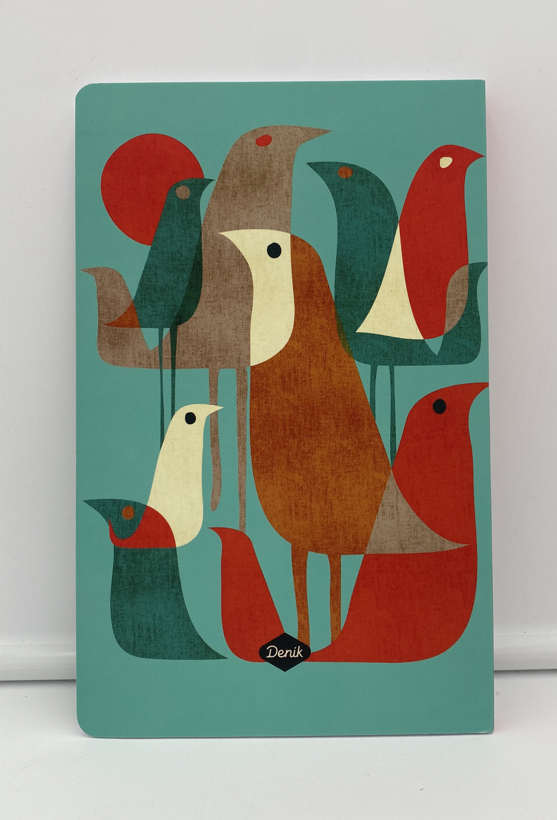 Denik Lay Flat Notebook Flock Of Birds Design 144 Lined Pages 5.25×8.25 NEW!