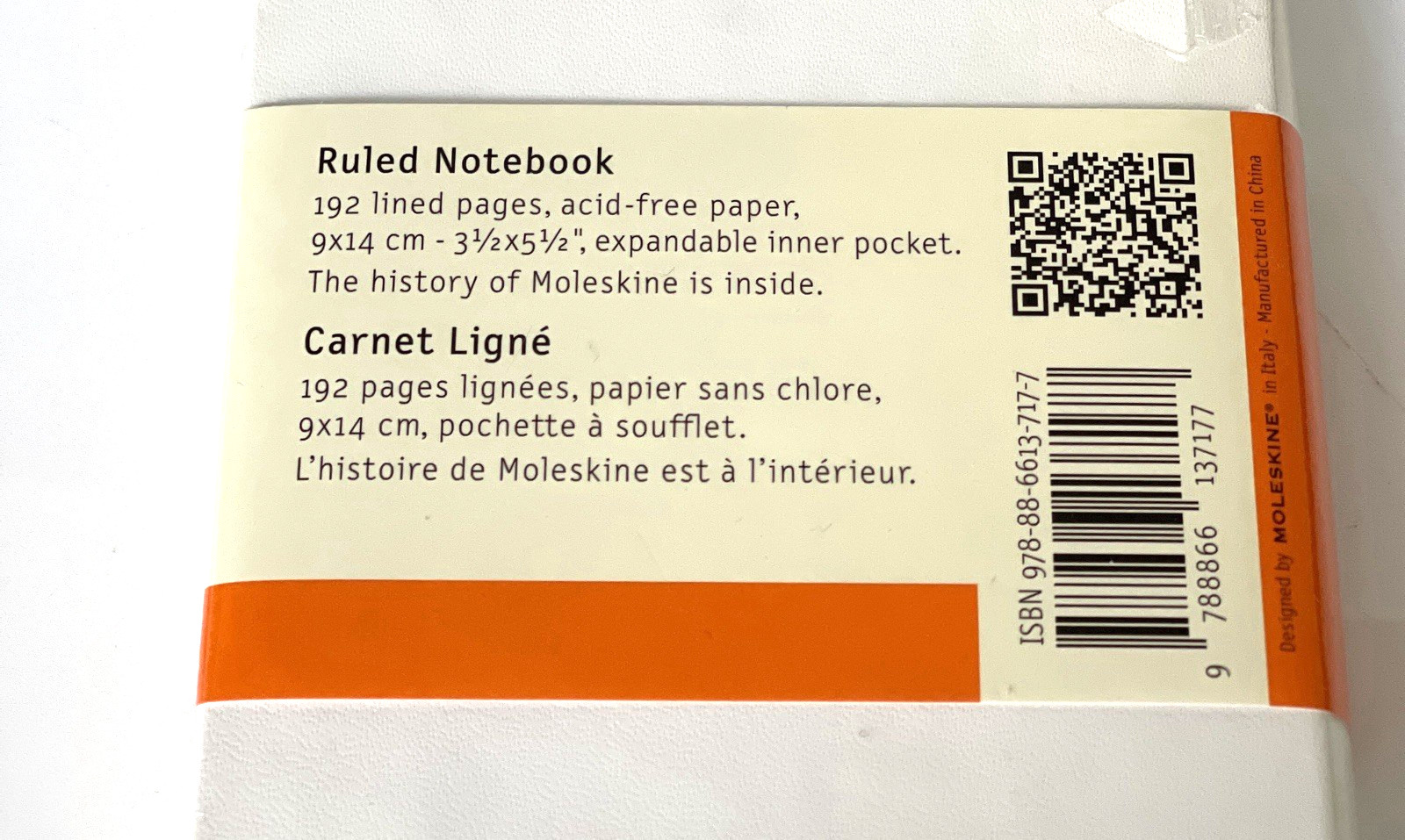 Moleskine Classic Notebook Set of 2 Pink Plain Large + White Ruled Pocket NEW