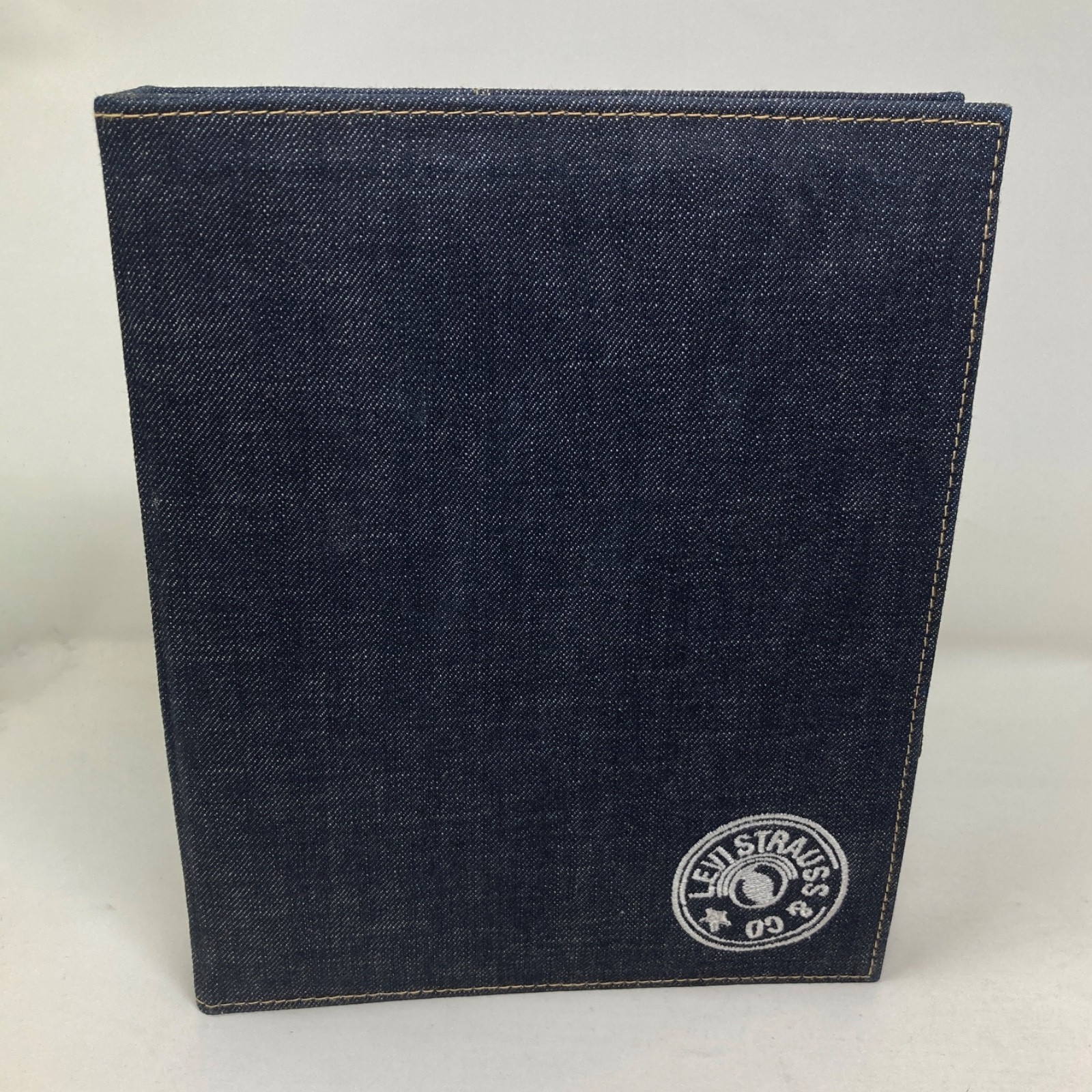Levis Strauss & Co Denim 3-Ring Binder Employee Notebook VTG 8×10