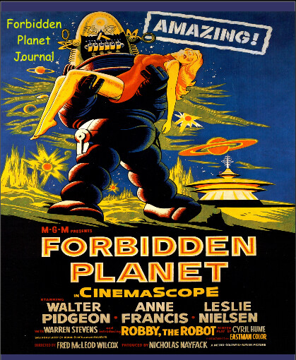 Forbidden Planet Journal: 8×10 Journal/Notebook/Diary 200 Ruled Blank Pages USA