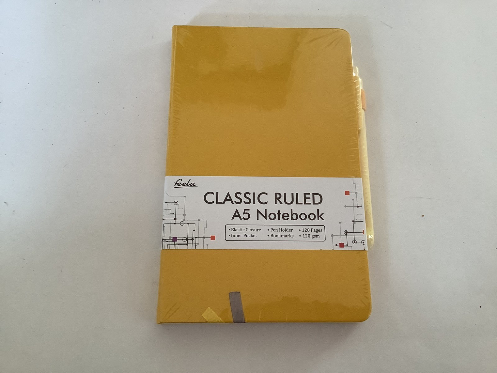 Noteooks Classic A5 Ruled w/Pen Journal, Diary, etc – 8 Colors available