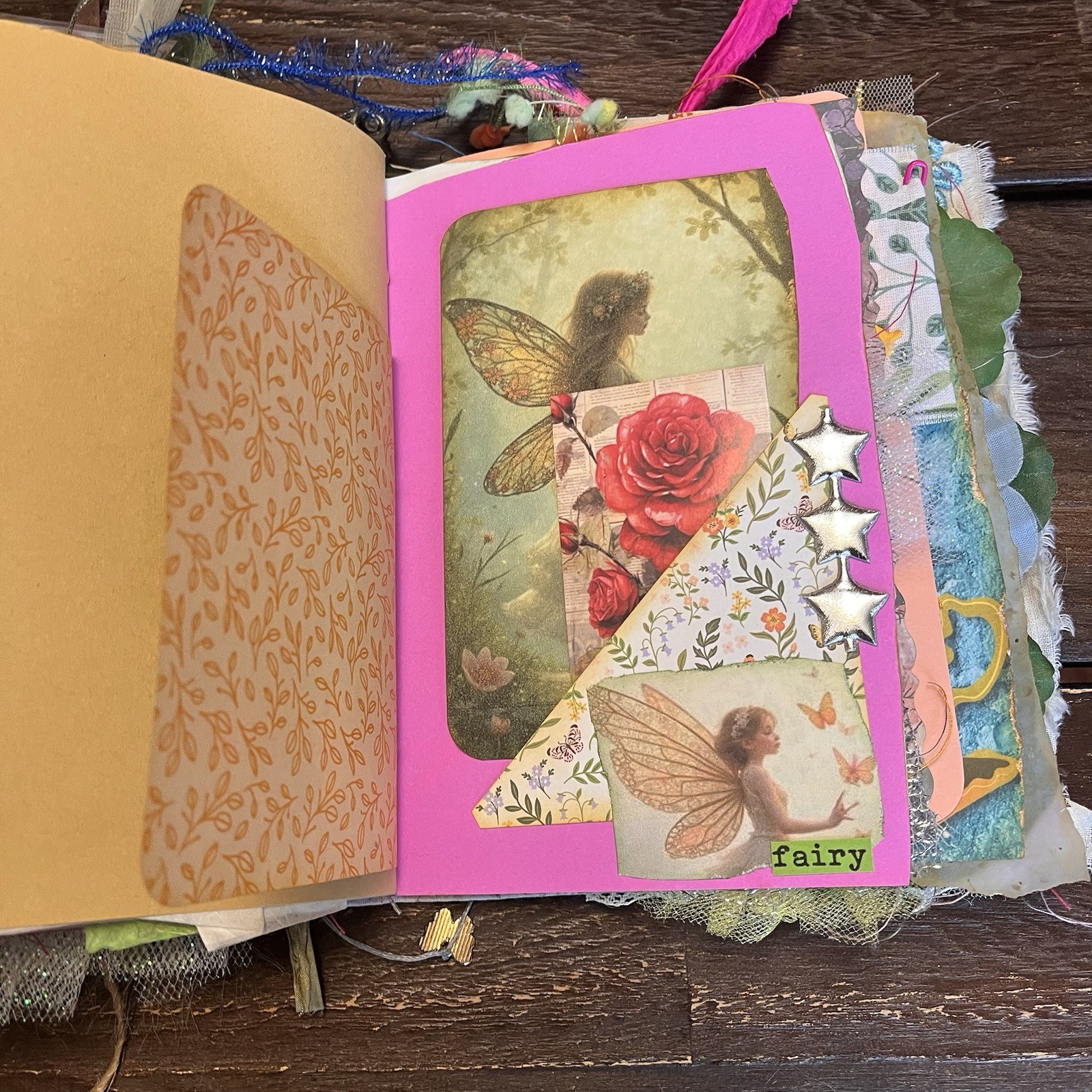 Fairy Junk Journal Grungy Floral Woodland Forest Boho Softcover 3 Signatures