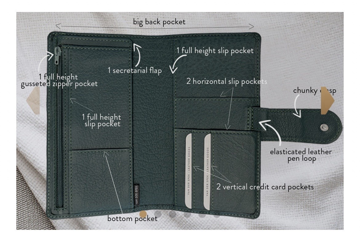 NIP VDS Van Der Spek Leather Hobonichi Weeks Mega Codex Planner Cover TN Thuya