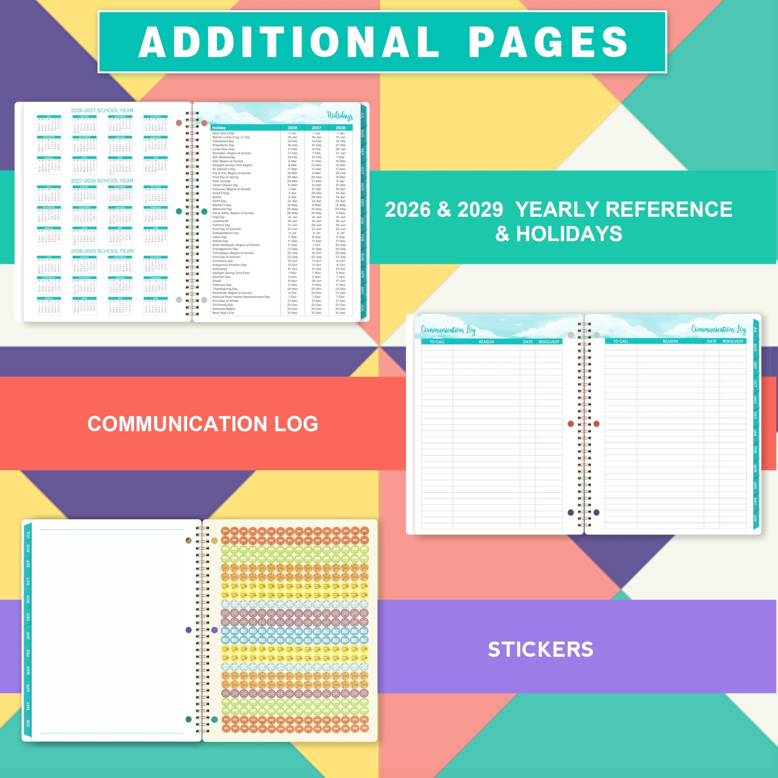 Student Planner 2026-2027 – School from Jul 2026 – 9″ × 11″