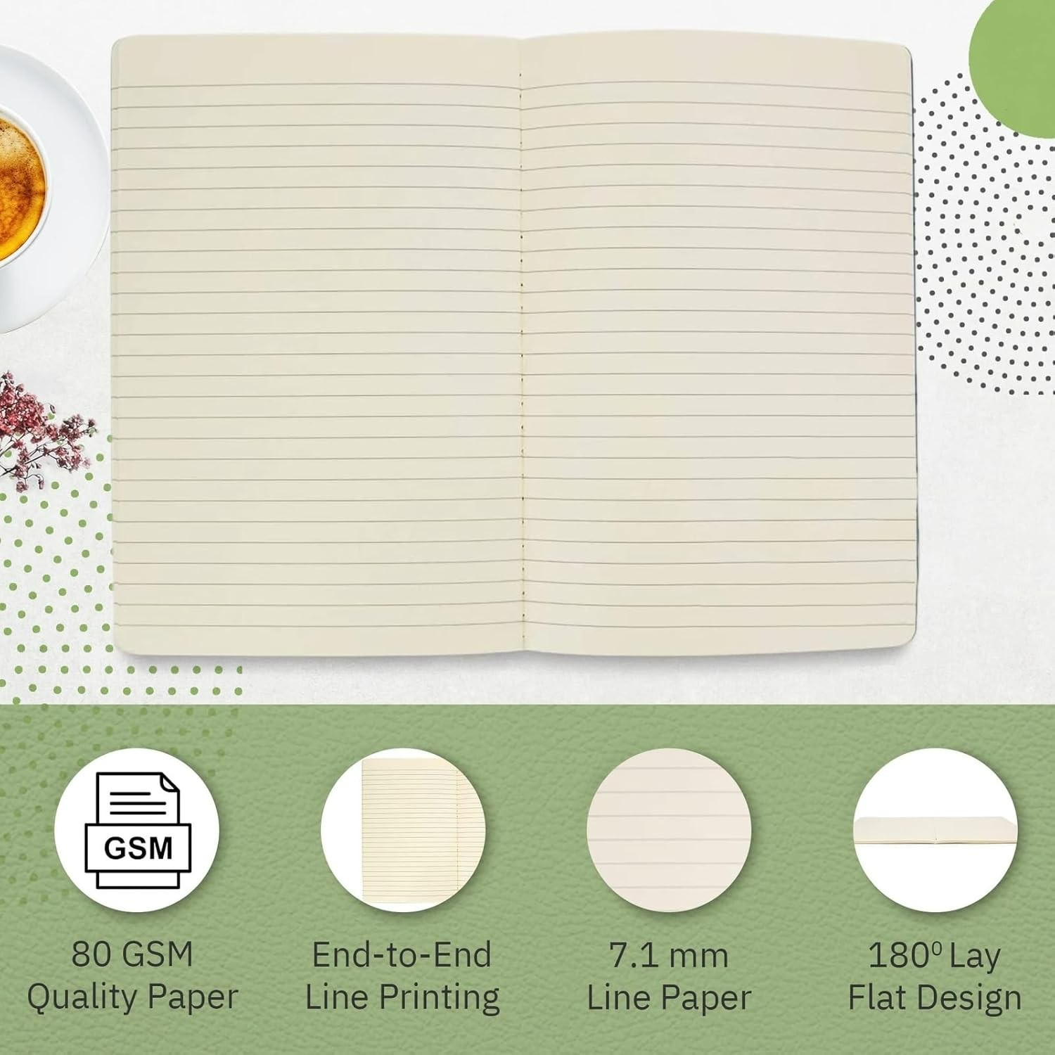 Simply Genius A5 Lined Notebooks – Softcover Journaling Notebooks – Smooth Cr…