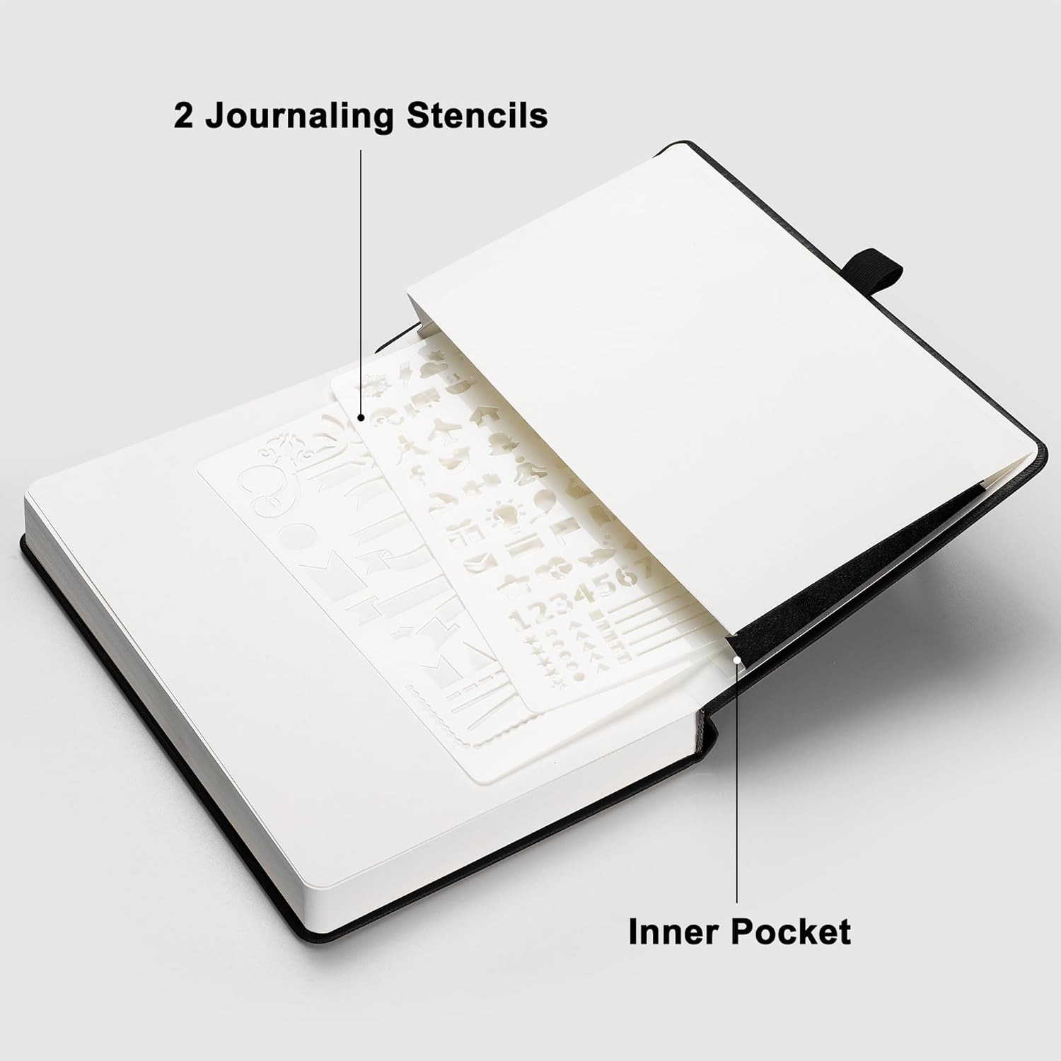 Dotted Journal Notebook, 192 Pages, A5 Medium Size (5.7” X 8.3”), Leather Hard