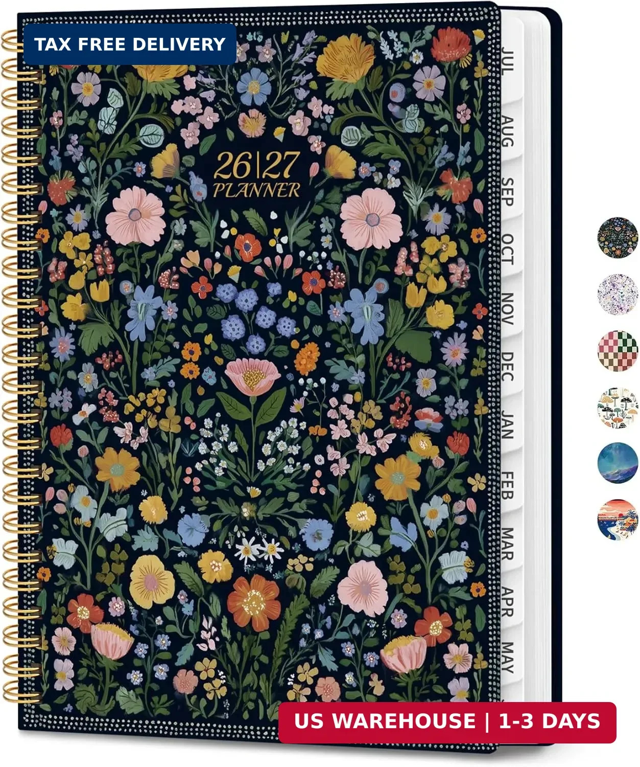 Planner 2026-2027, Academic Planner Weekly and Monthly, Jul 2026 – Jun 2027, Spi