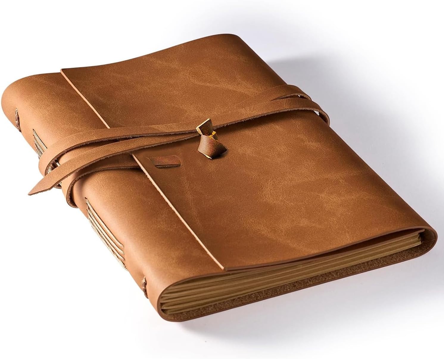 Elegant 8×10 Leather Journal for Artists and Writers – Smooth Writing Pages