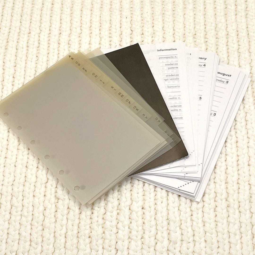 GUCCI Jackie Agenda Planner Notebook Cover GG Canvas Black Silver 6 Ring Japan