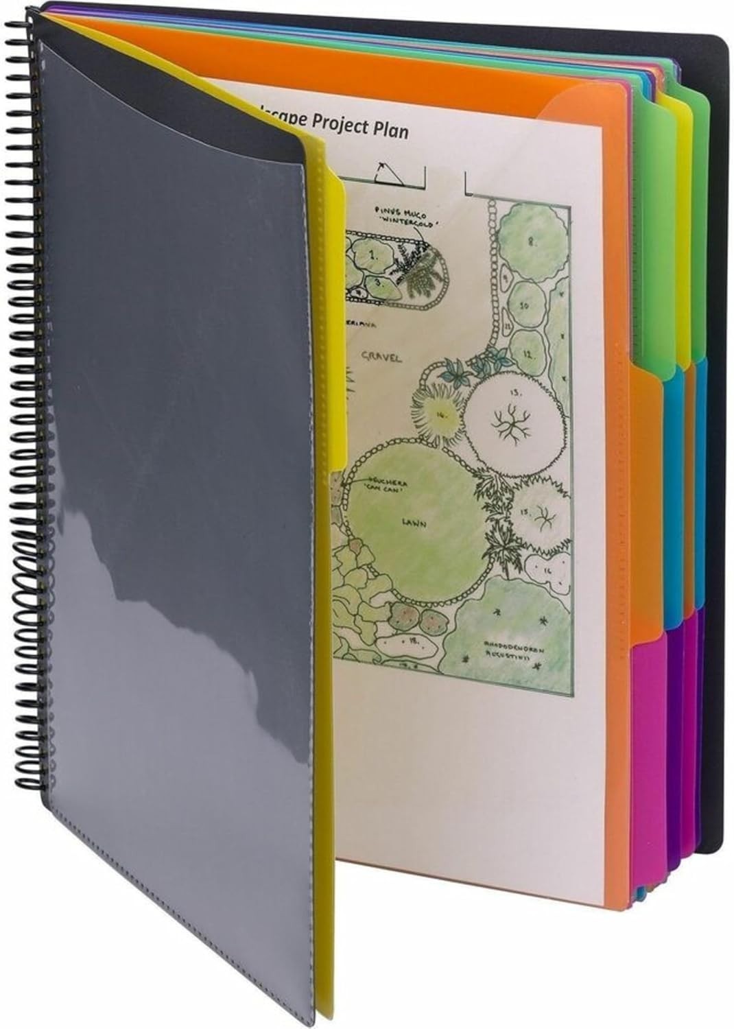 Durable Polypropylene Organizer with 24 Pockets for Paperwork Management