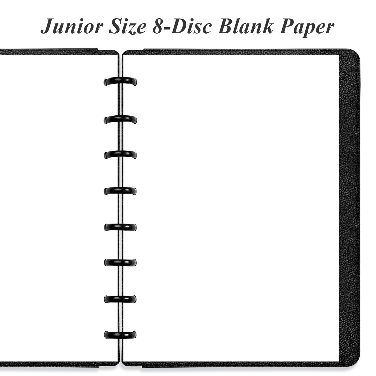 Junior Size Blank Refill Paper A5 8-Disc Filler 100 Sheets 5.8×8.3 Inch