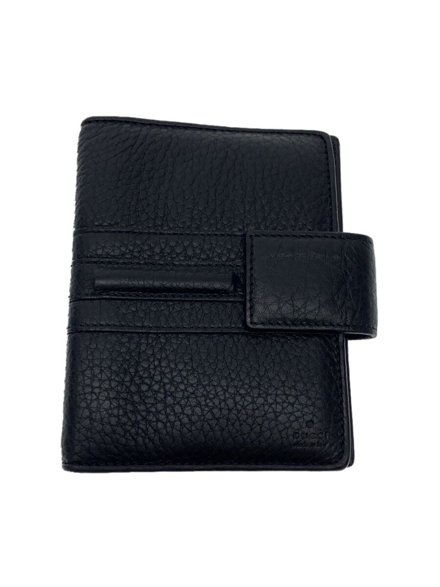 GUCCI Agenda Planner Notebook Cover Black Leather 6 Ring 245821 Japan Authentic