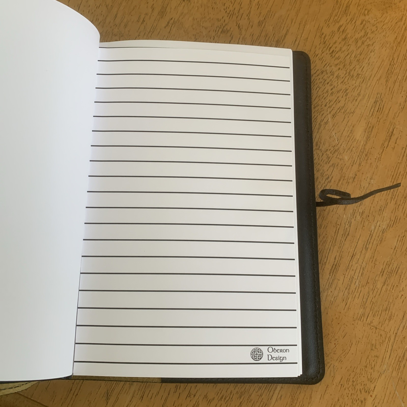 Oberon Design Leather Camelot Daily Journal Blank 6 X 9”