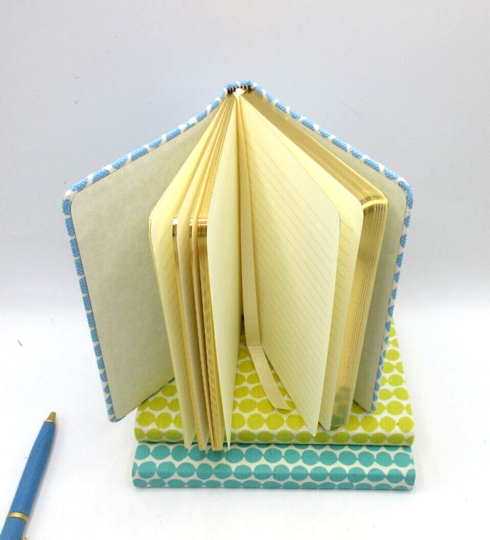 Journal 7″ Flexible Fabric Cover 224 Lined Pages Graphic Image Blue