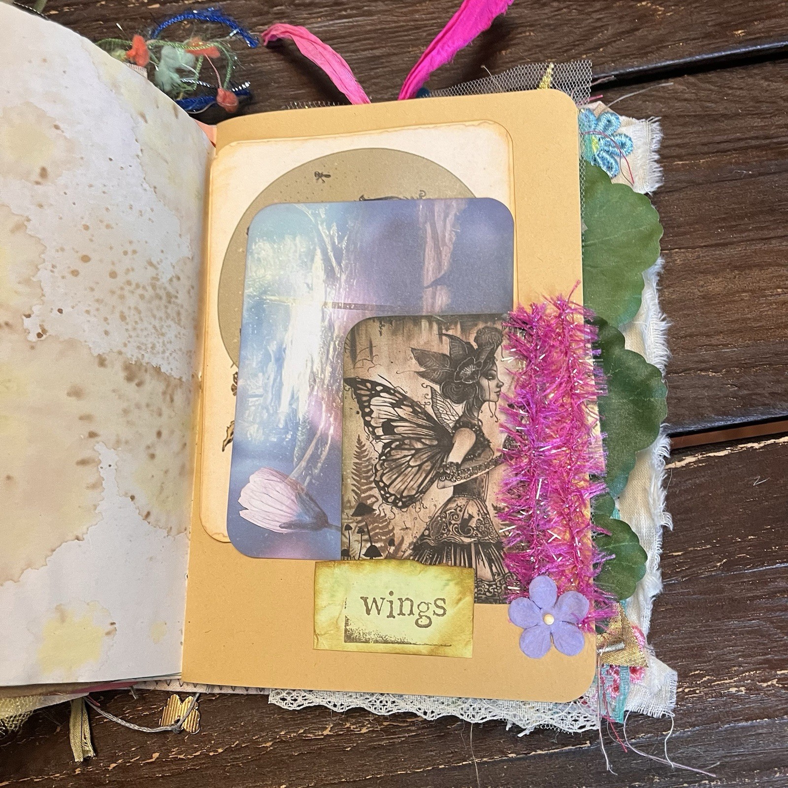 Fairy Junk Journal Grungy Floral Woodland Forest Boho Softcover 3 Signatures