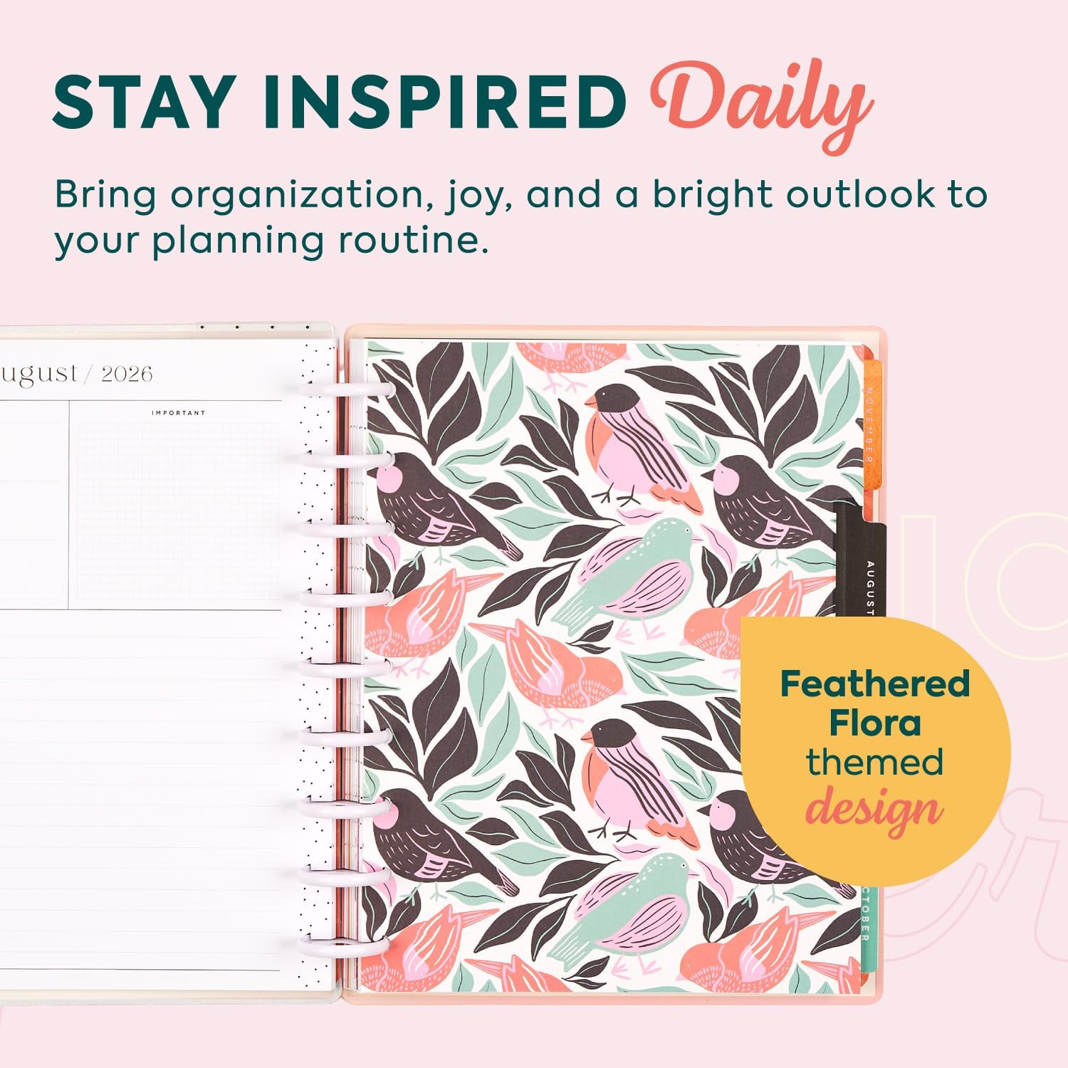 Happy Planner Disc-Bound Planner July 2026–June 2027, Includes 3 Extra Months an