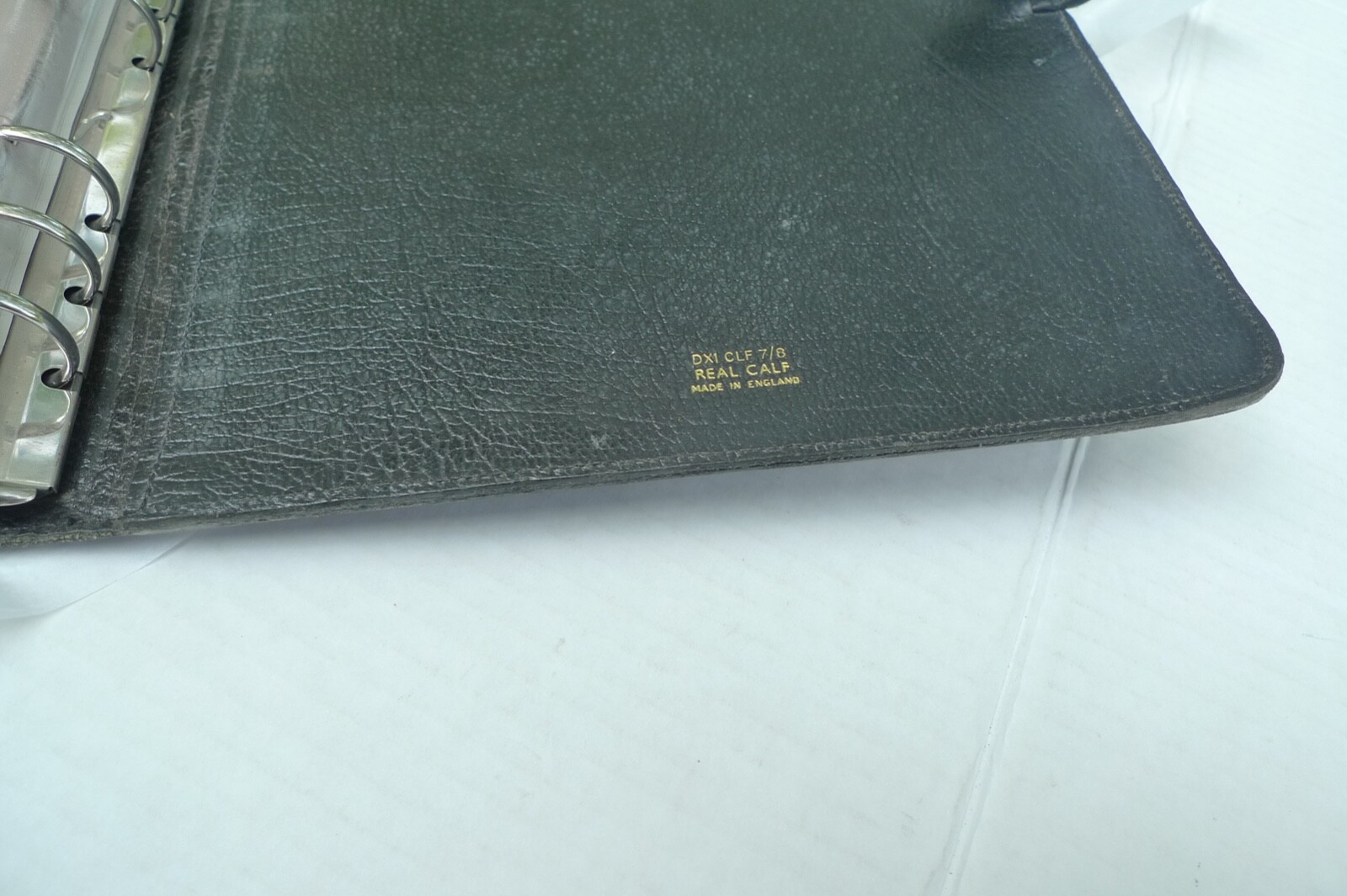 DESKFAX / FILOFAX – DX1 CLF 7/8- LEATHER PLANNER & MANY INSERTS – MADE IN UK