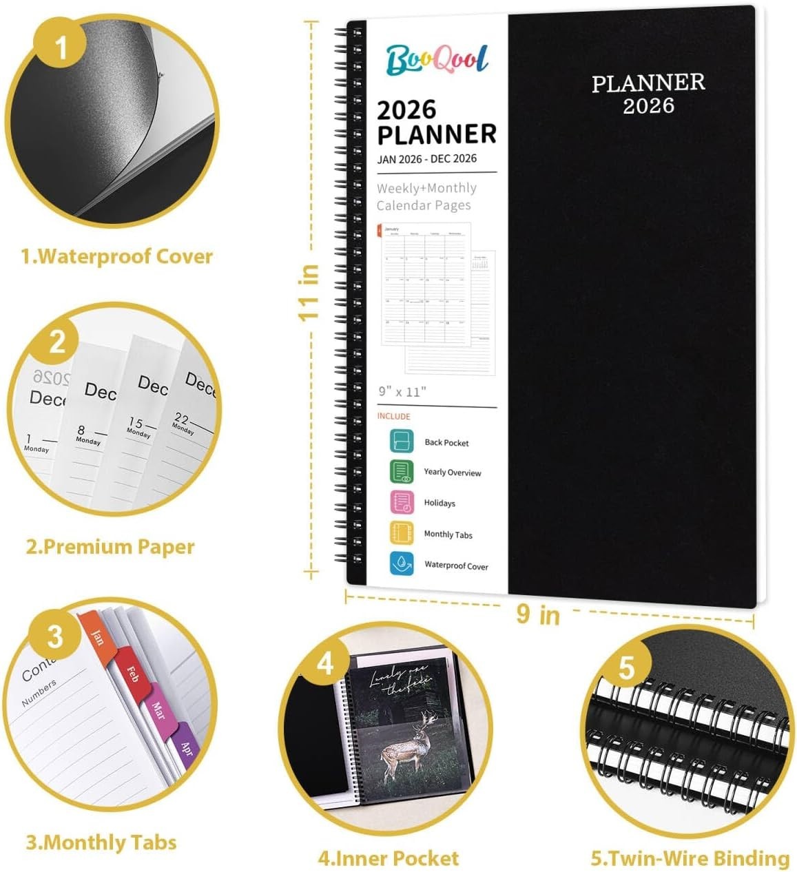 2026 Appointment Book/Planner – 8.2″ x 11″, Daily Planner 2026 from Jan. 2026…