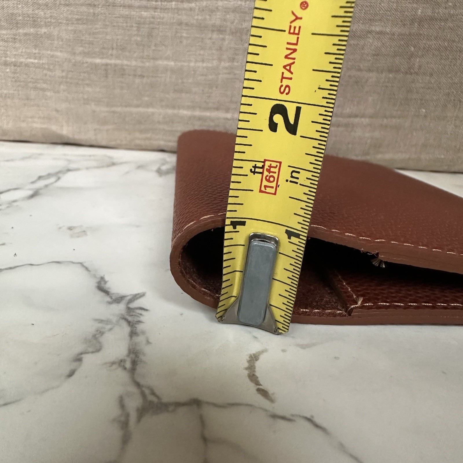 Shinola Brown Pebbled Leather Notebook Journal Cover 5.75×8.75″ Monogram TMM