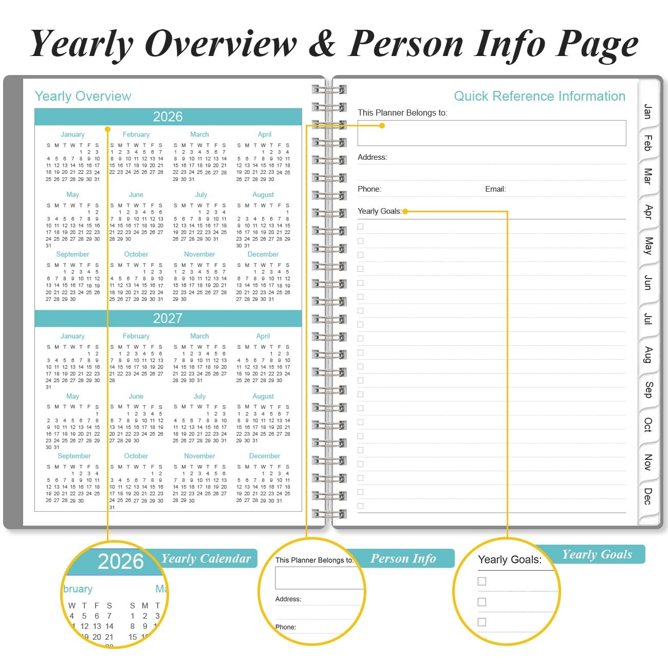 2026 Appointment Book – 2026 Daily Hourly Planner from January 2026 – Decembe…