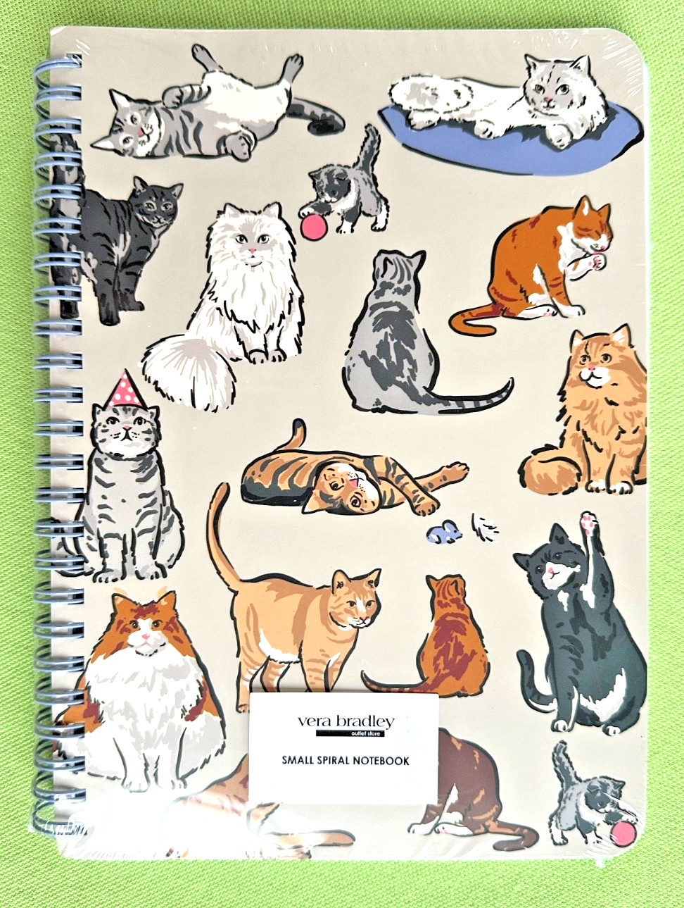 VERA BRADLEY A CAT’S LIFE SMALL SPIRAL NOTEBOOK:NWT CATS