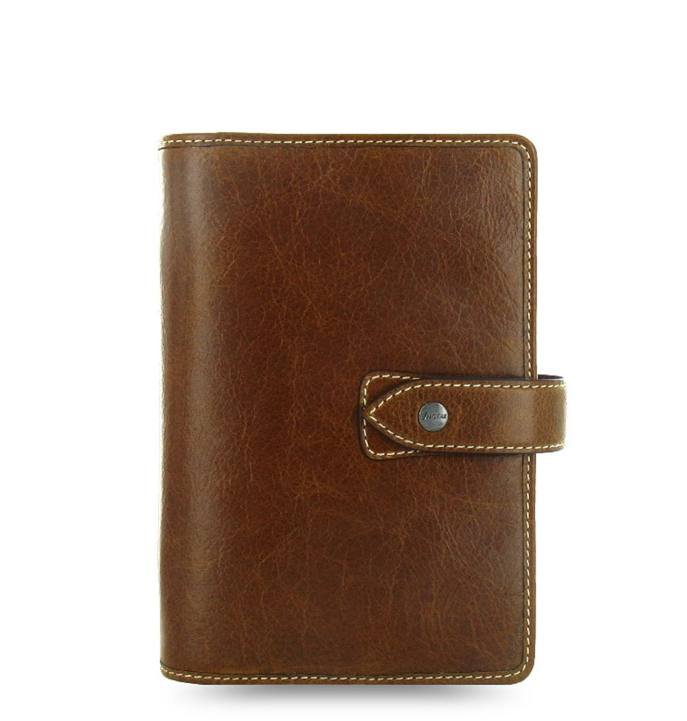 Filofax Personal Size Malden Organiser Planner Diary Book Ochre Leather 025808